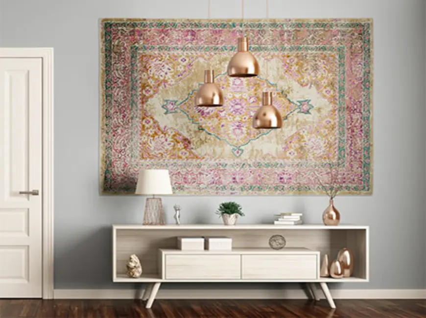 Hanging an Oriental Rug on the Wall as Art Decor