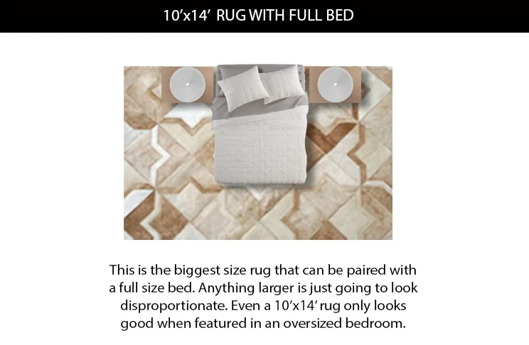 10x14 Rug Size under Full Bed