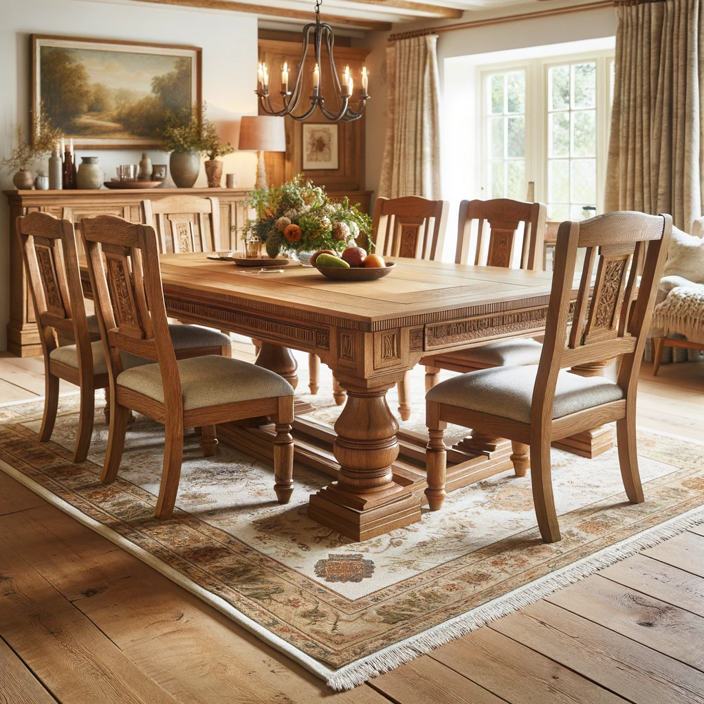 Rug Under 6-Seater Dining Table