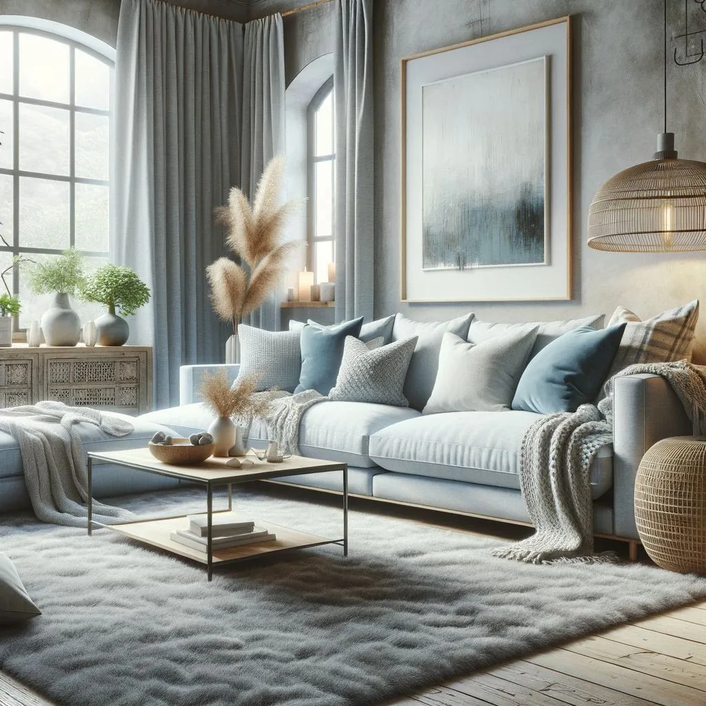 18 Rugs Ideas for Light and Navy Blue Couches with Pictures