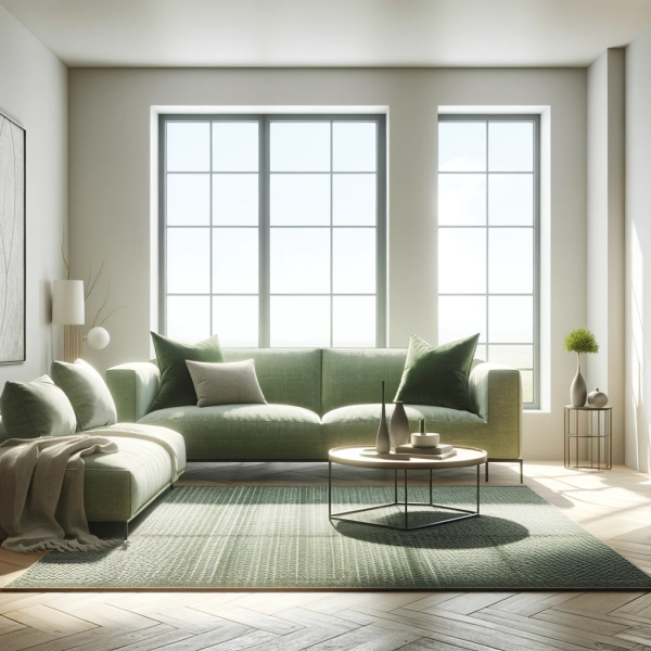 12 Rug Ideas for Green Couches with Pictures