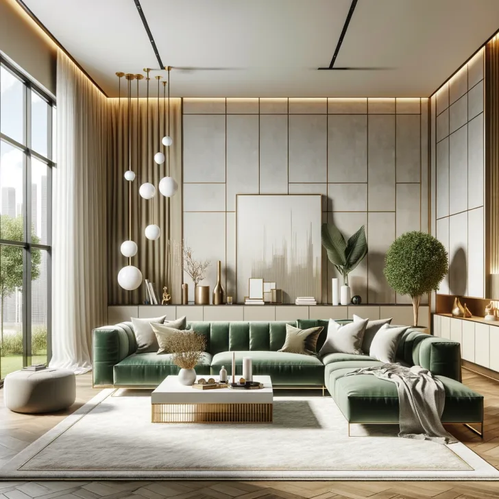 12 Rug Ideas for Green Couches with Pictures