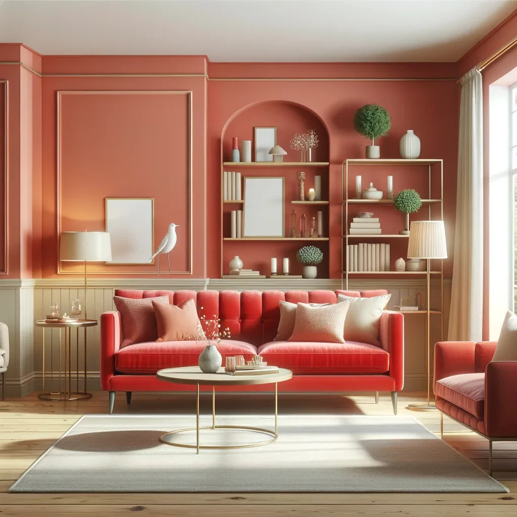 Wall Hues To Match Your Vibrant Red Couch