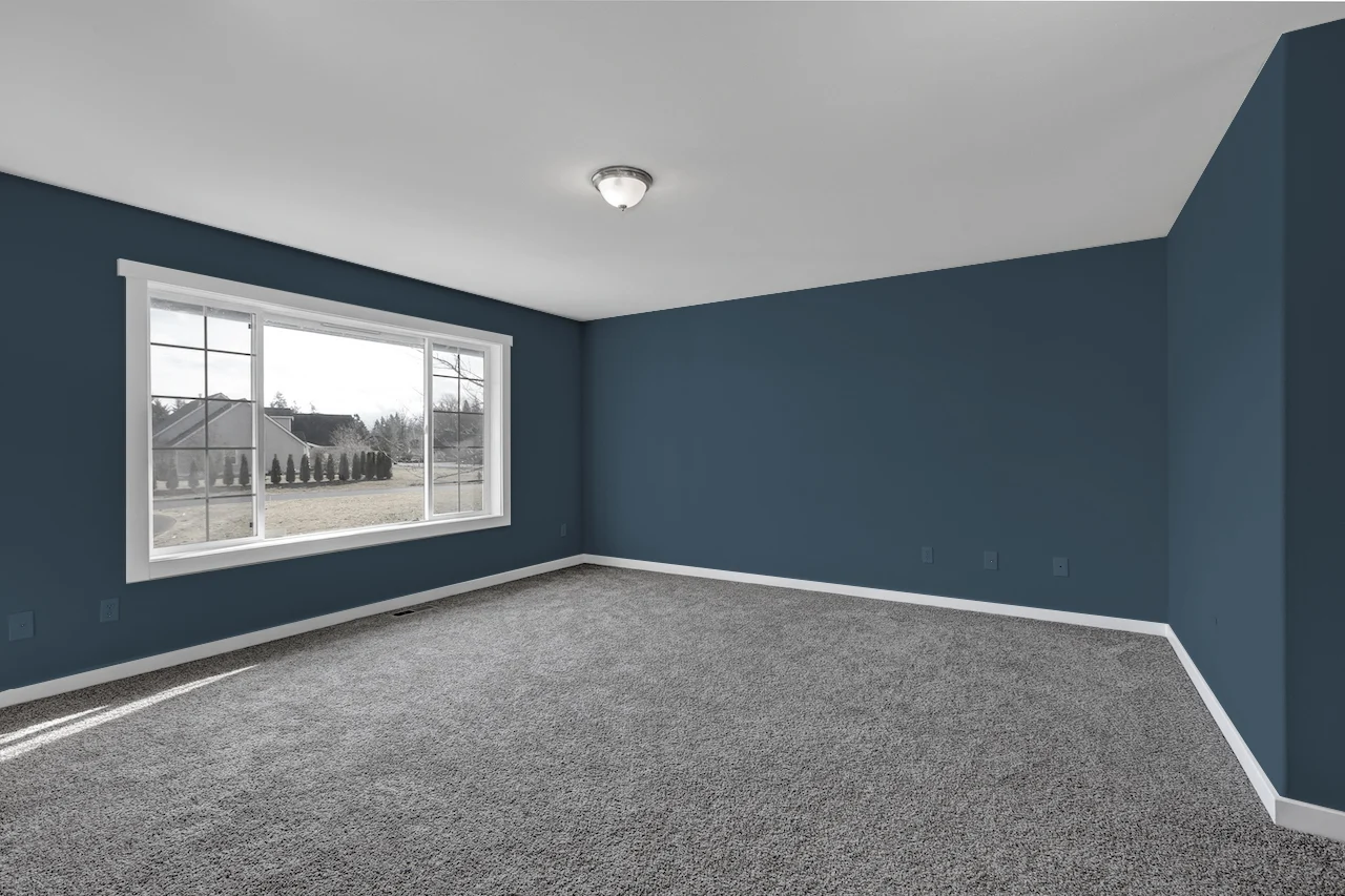 Top 11 Wall Colors To Complement A Gray Carpet Homely Rugs   Navy Blue Wall With Grey Carpet .webp