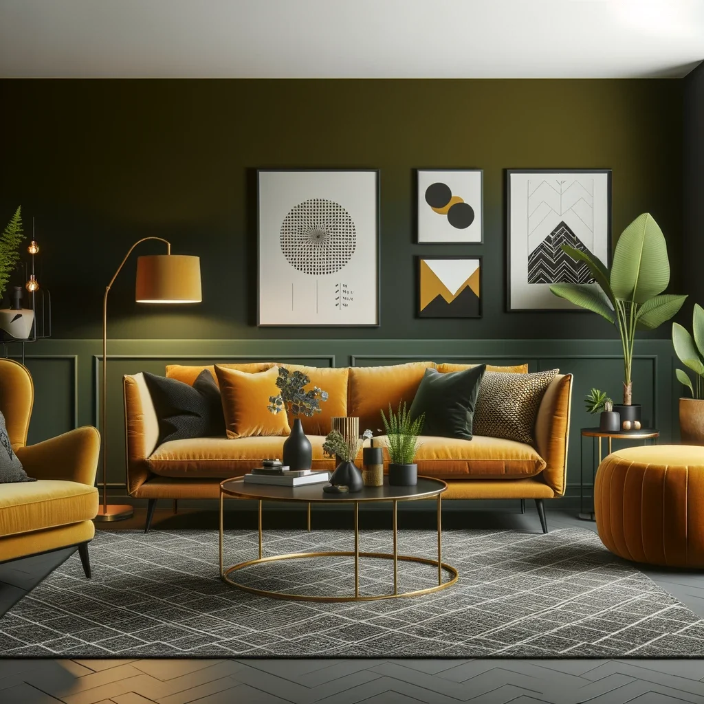 10 Ideal Furniture Colors to Elevate Green Walls