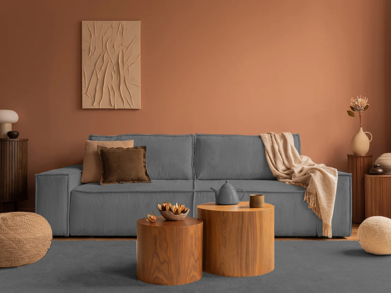 10 Harmonious Furniture Colors to Complement Brown Walls