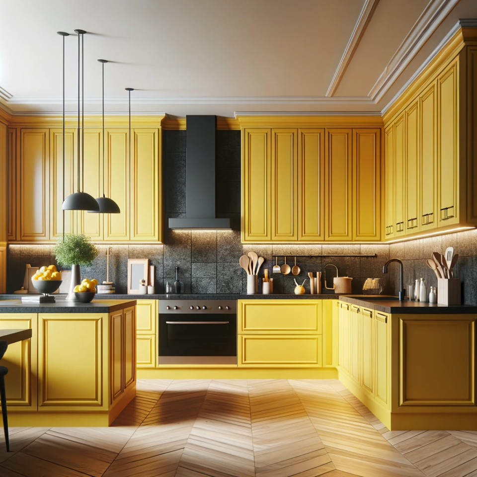 14 Kitchen Cabinet Color Ideas for Black Granite Countertops