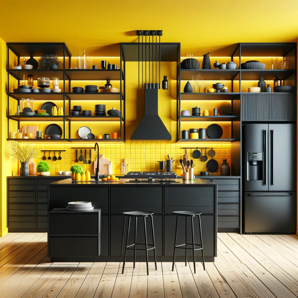 14 Impressive Wall Colors to Elevate Black Kitchen Cabinets