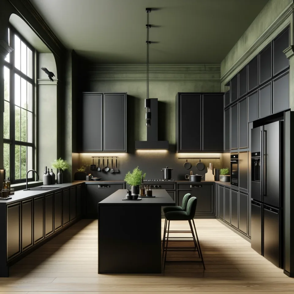 14 Impressive Wall Colors to Elevate Black Kitchen Cabinets