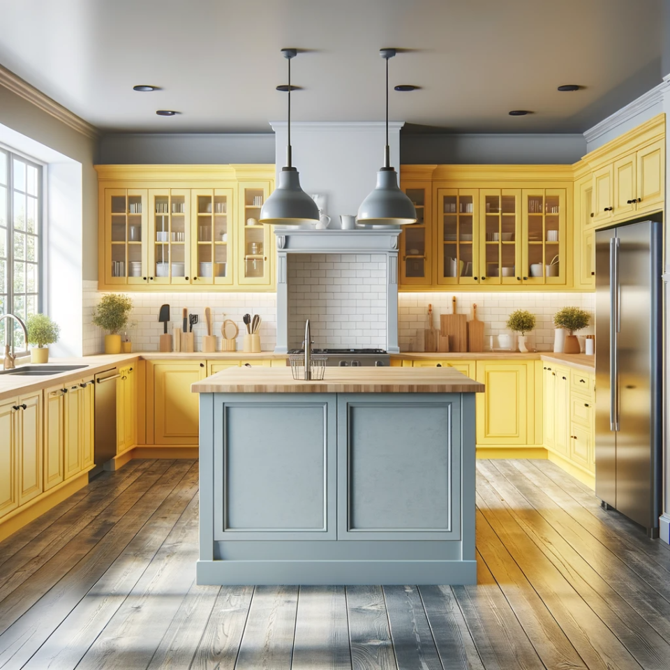 10 Kitchen Cabinet Color Ideas with Gray Floors