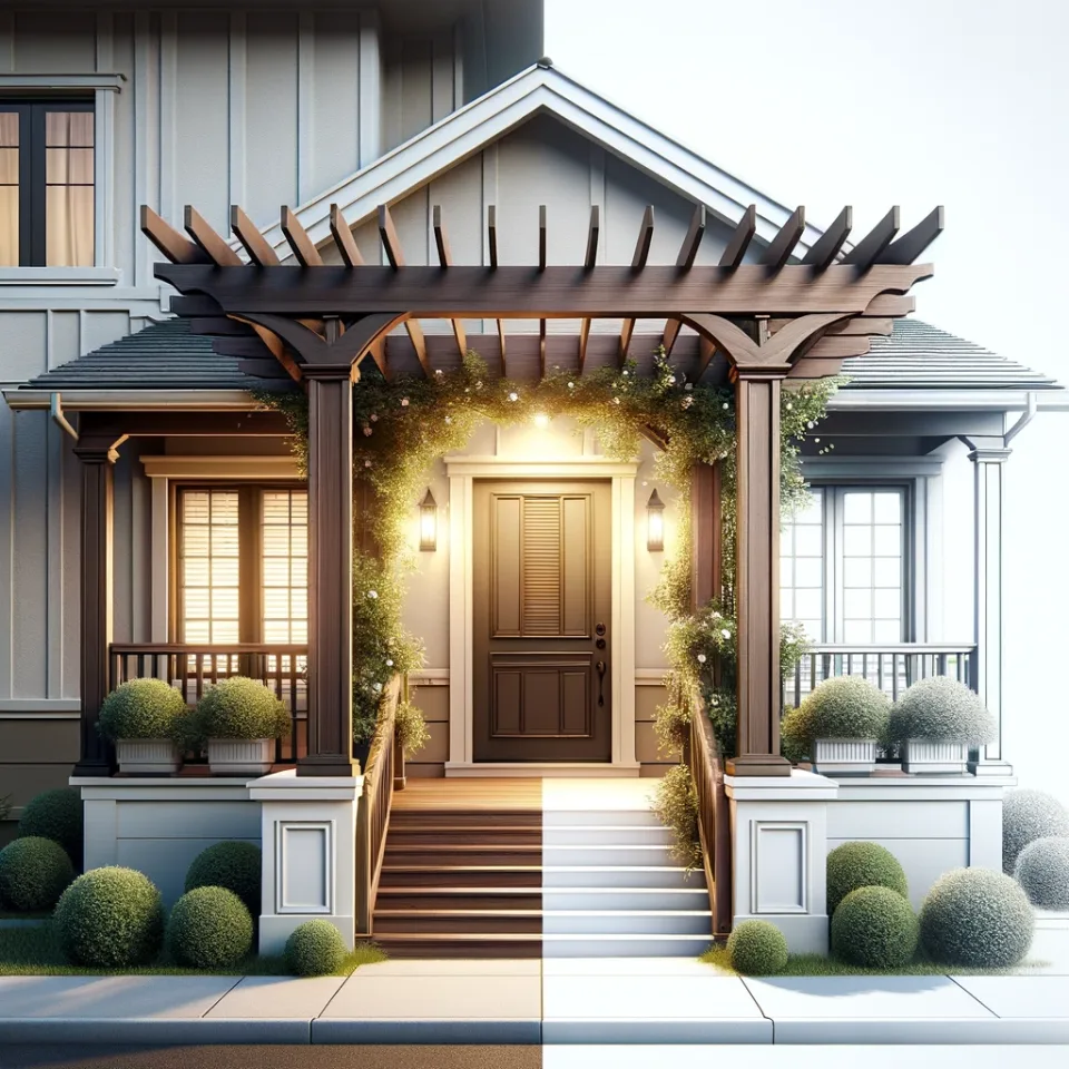 17 Pergola Ideas with the Roof Attached to the House