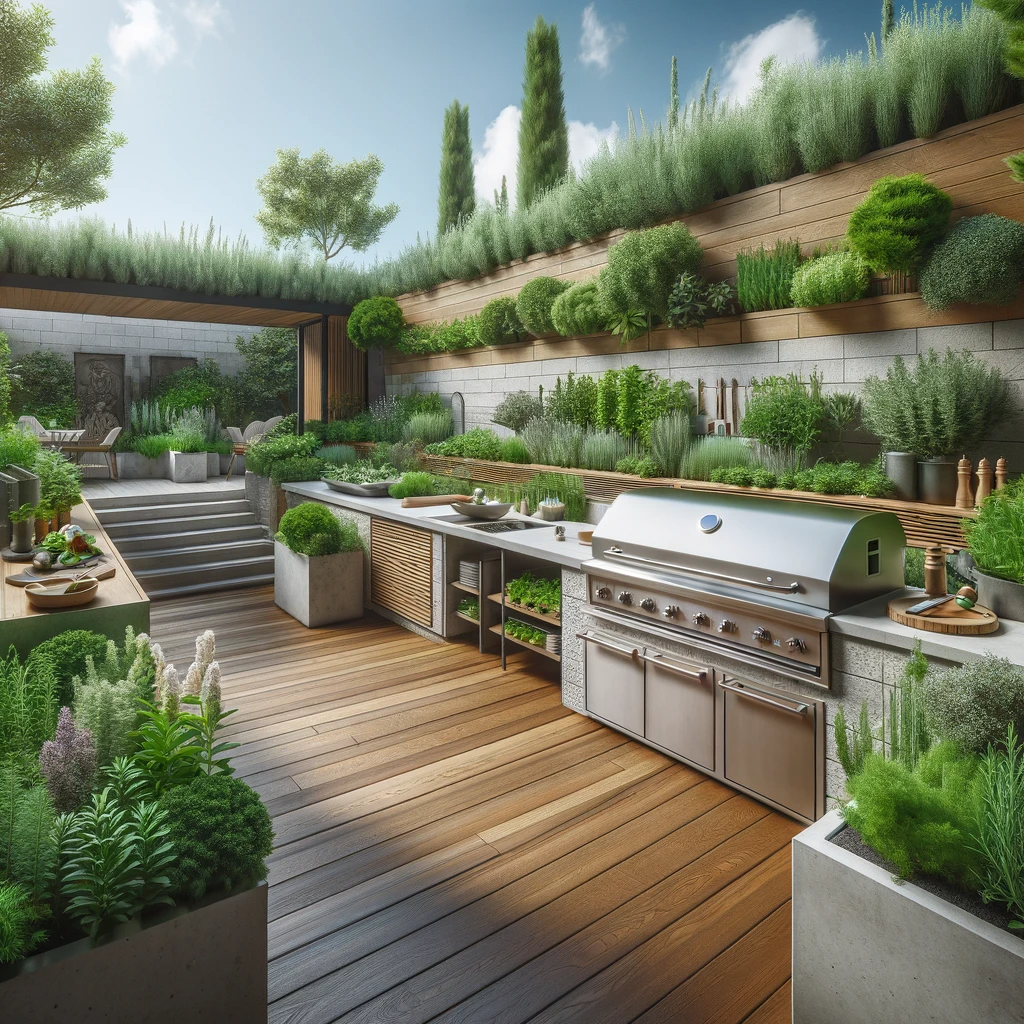 Herb Garden Culinary Outdoor Kitchen