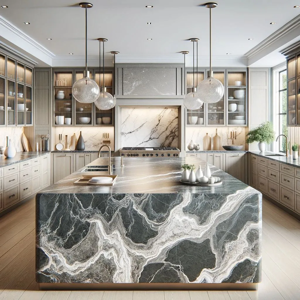 Modern Chic Quartz Kitchen Countertops
