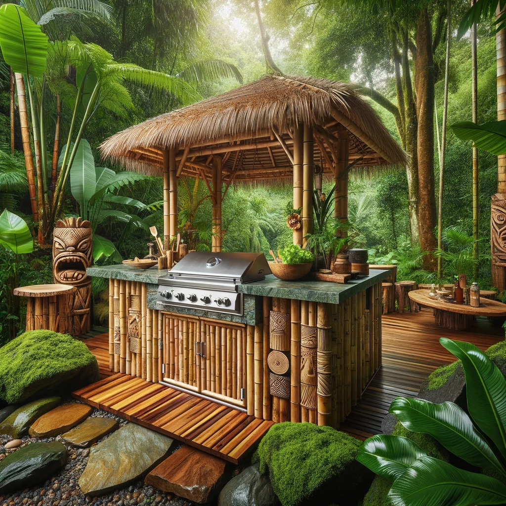 Tropical Rainforest Outdoor Kitchen