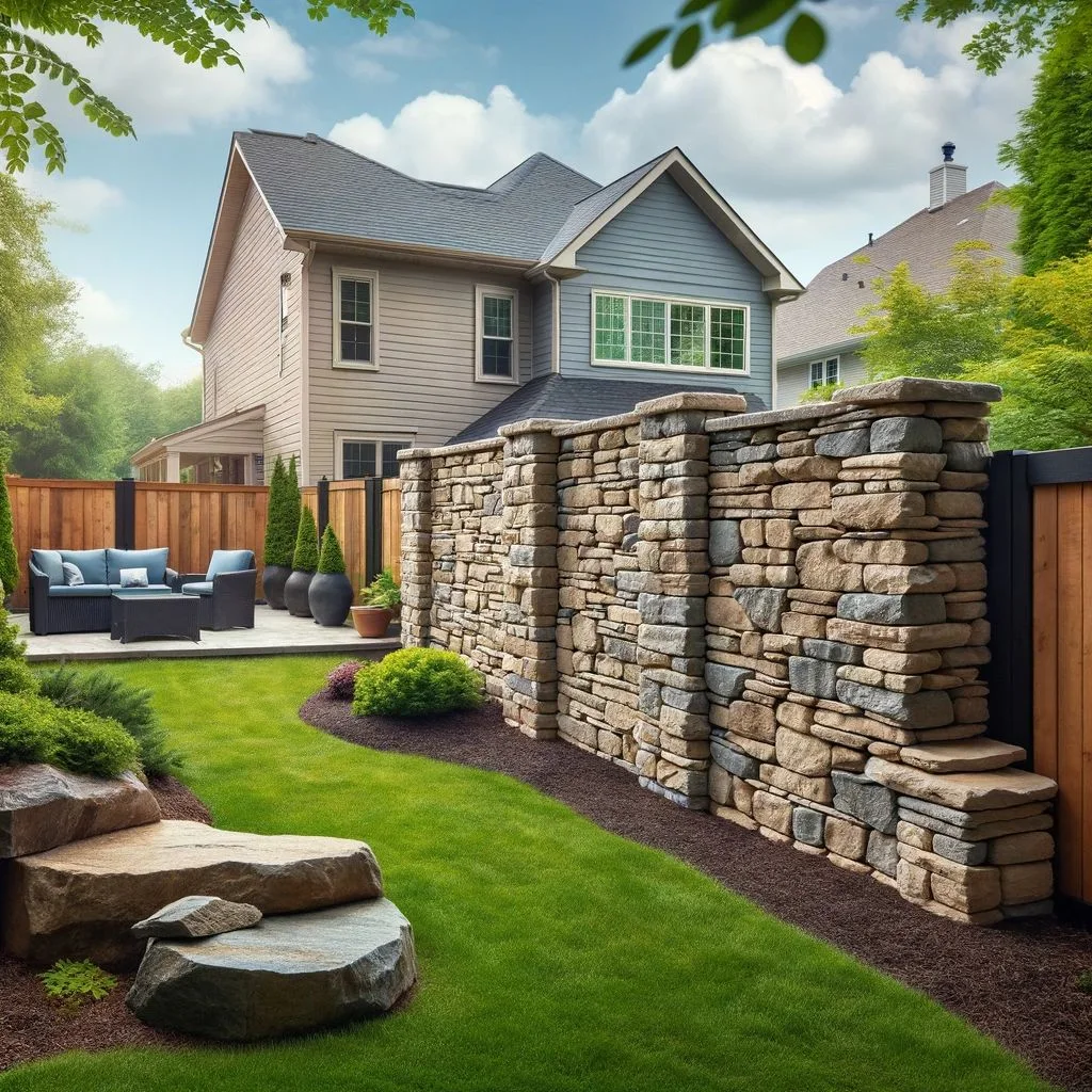 Beautiful view of Granite Installation For Backyards